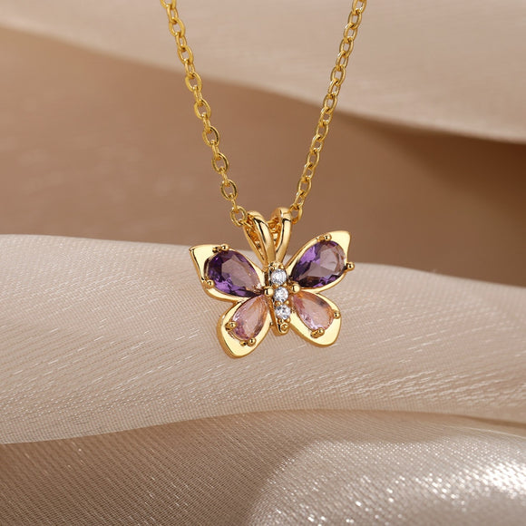 Cute Butterfly Necklace For Women