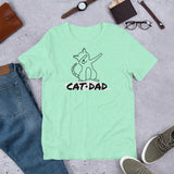 Cat Dad T-shirt For Men