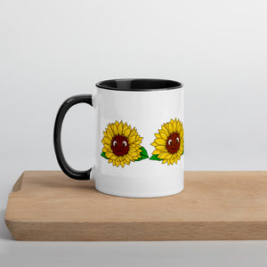 Sunflower Mug with Color Inside