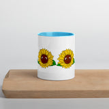 Sunflower Mug with Color Inside