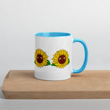 Sunflower Mug with Color Inside