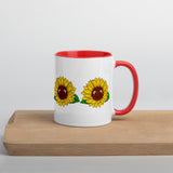 Sunflower Mug with Color Inside